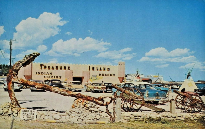 Treasure Island - Old Postcard View (newer photo)